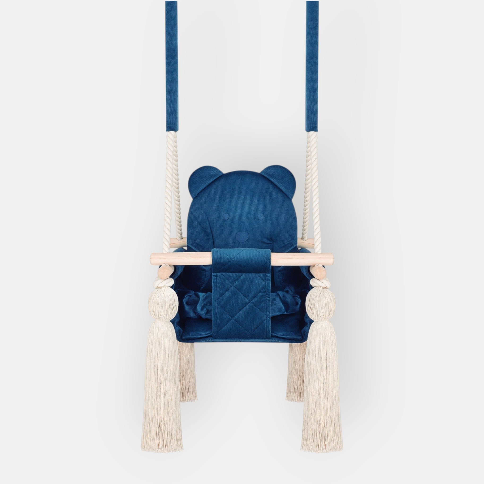 Sichere Baby-Schaukel für innen Marineblau