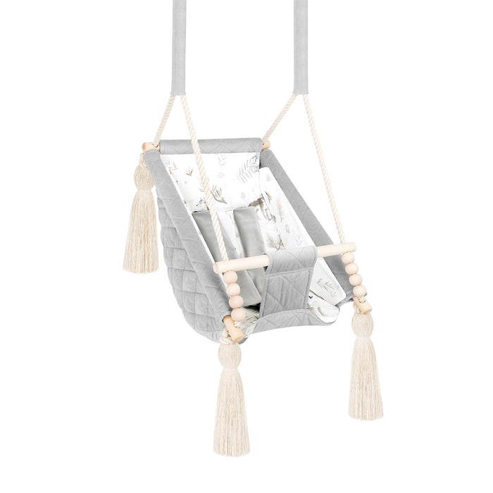 Balançoire pour bébé 3en1 Gris clair