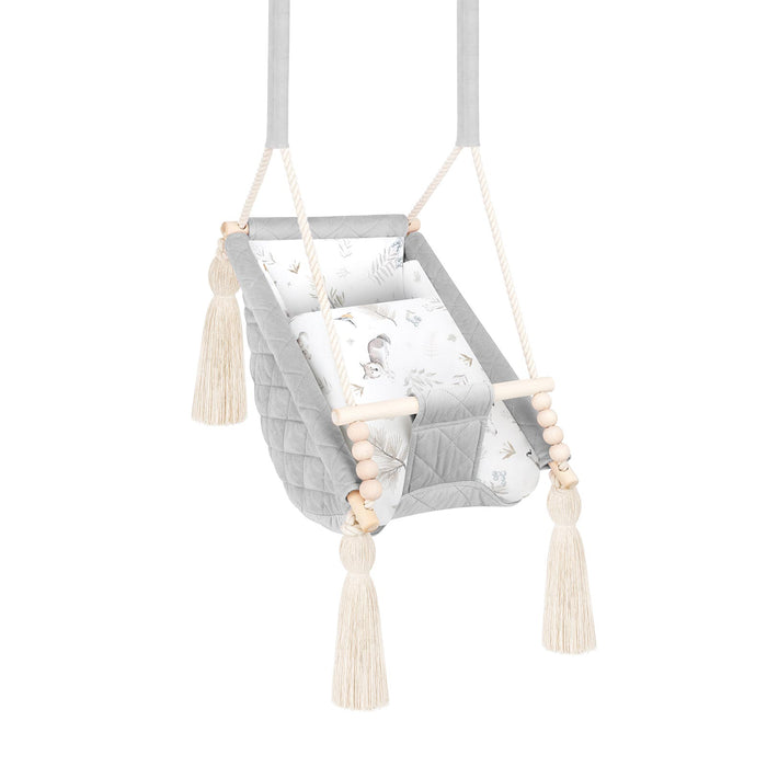 Balançoire pour bébé 3en1 Gris clair