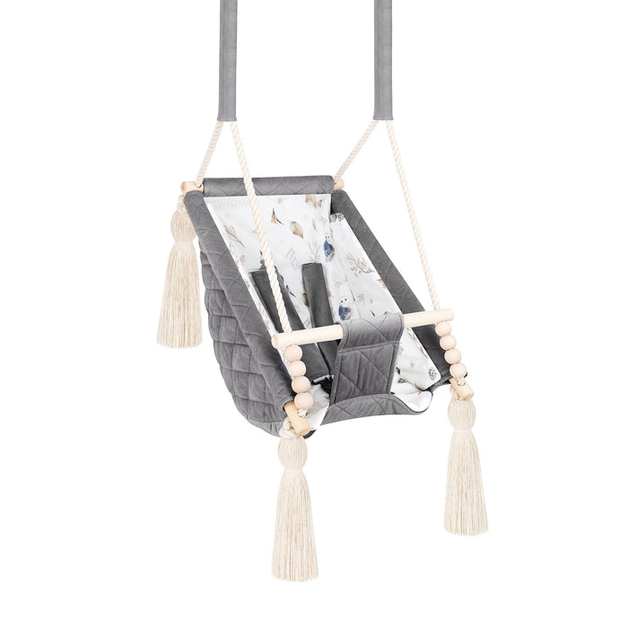 Balançoire pour bébé 3en1 Gris foncé