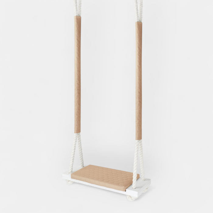 Balançoire en bois pour l'extérieur - Beige
