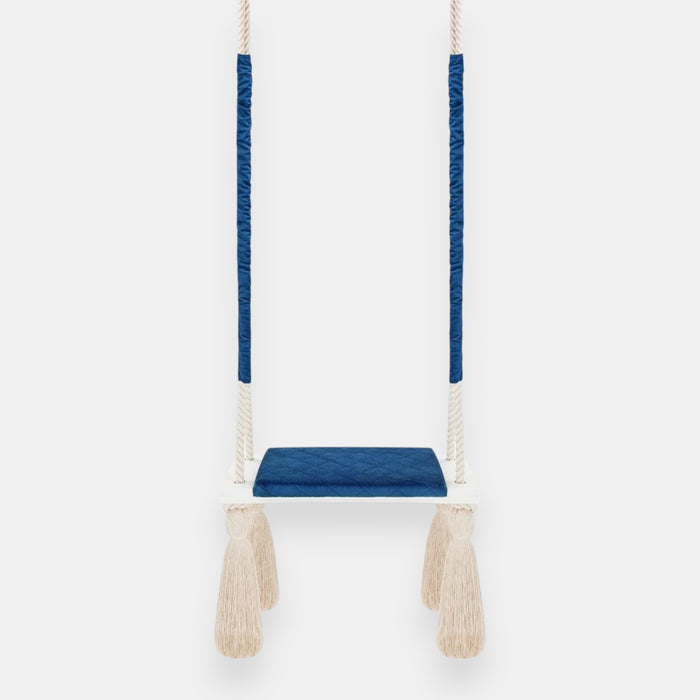 Balançoire d'intérieur en bois Bleu marine