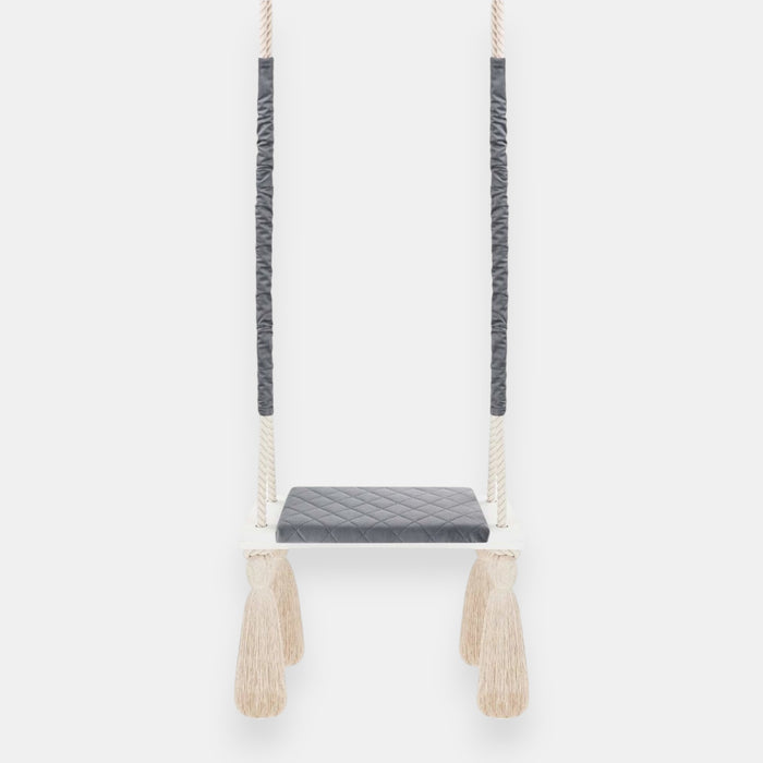 Balançoire d'intérieur en bois Gris foncé