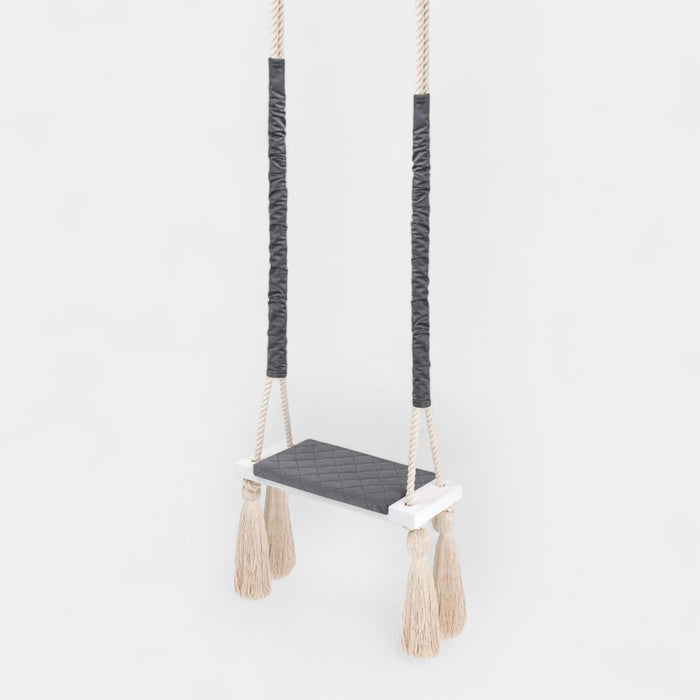 Balançoire d'intérieur en bois Gris foncé