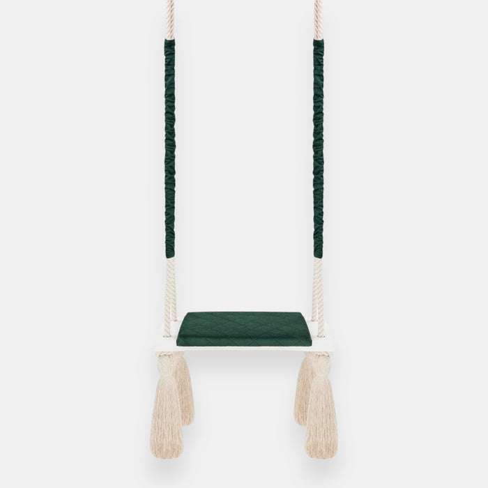 Balançoire d'intérieur en bois Vert
