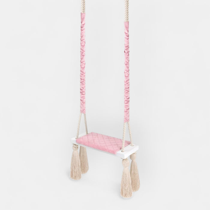Balançoire d'intérieur en bois Rose