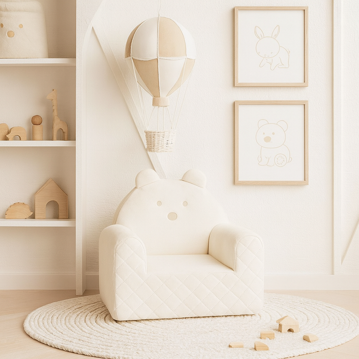 Fauteuil Ours pour une chambre d'enfant Beige