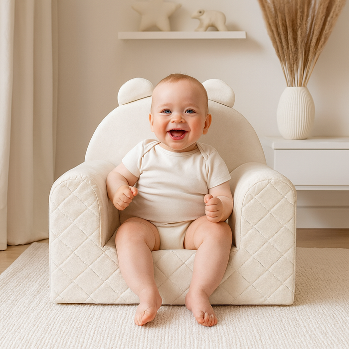 Fauteuil Ours pour une chambre d'enfant Beige