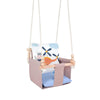 Balançoire pour bébé avec coussins en coton double face HIPPOPOTAME guguplanet 
