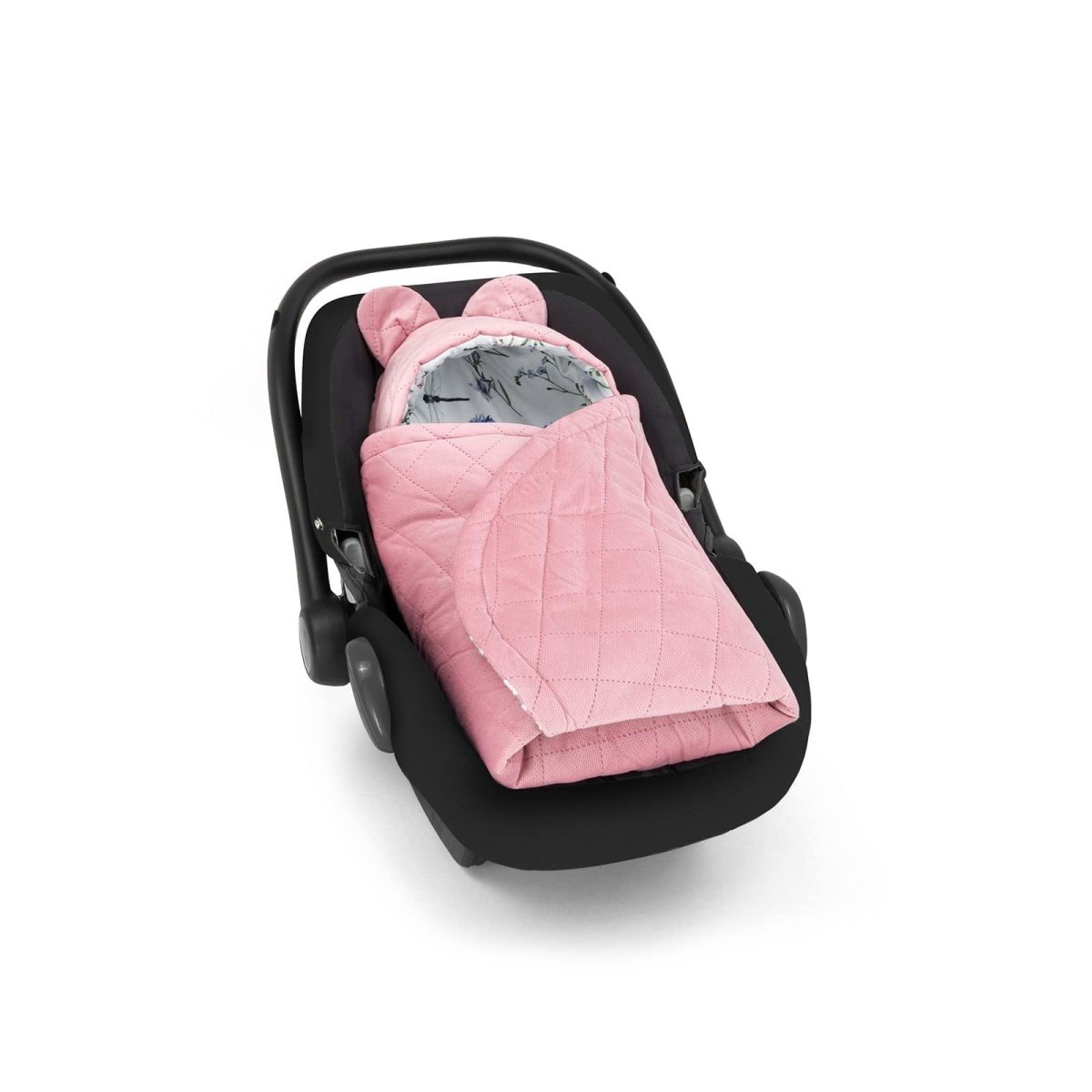 Couverture bébé pour siège auto Nature Rose guguplanet 
