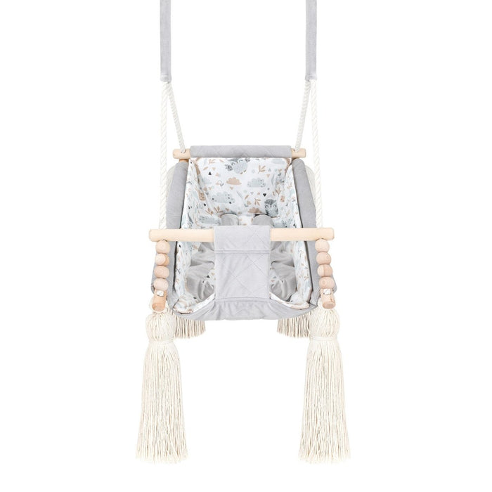 Balançoire pour bébé 3en1 Gris clair guguplanet 