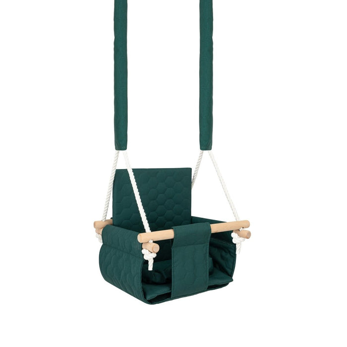 Balançoire d'extérieur sécurisée pour bébé - Vert guguplanet 
