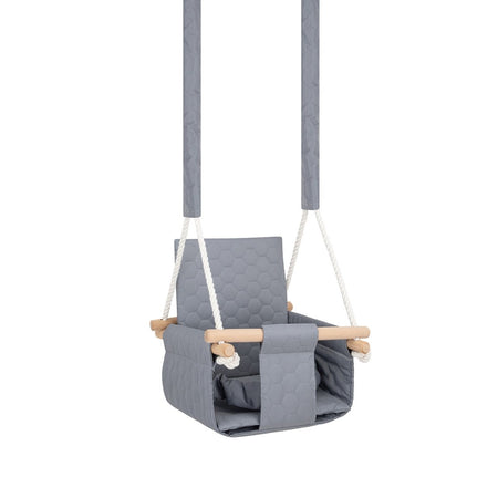 Balançoire d'extérieur sécurisée pour bébé - Gris clair guguplanet 